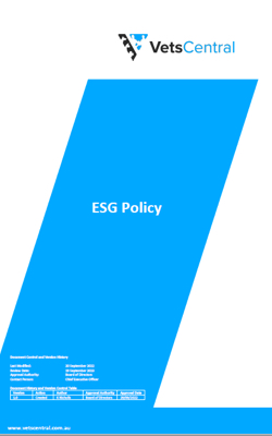 ESG policies for Arteva, Acis and Vets Central